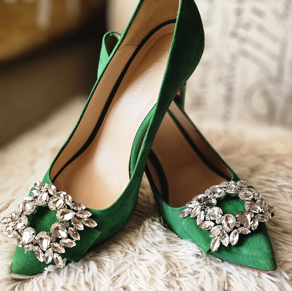 Cosmoparis Shoes  Green Pump Heels